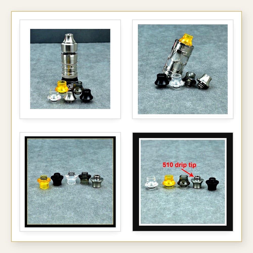 Resin Drip Tip for Taifun GT5, - Drip Tip Resin 评论和价格