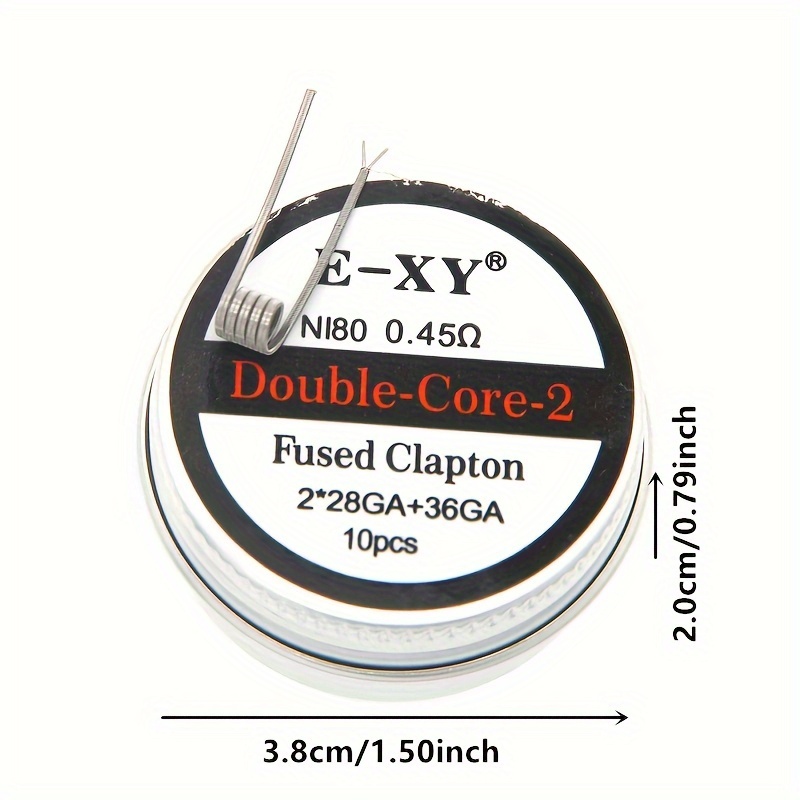 10pcs/box, Nichrome Fused Clap - Coil Building Kit 评论和价格