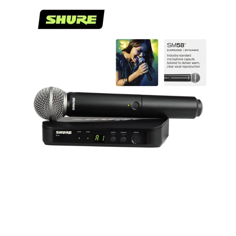 Shure BLX24 Wireless System Mi - Shure Mic Mv7 评论和价格