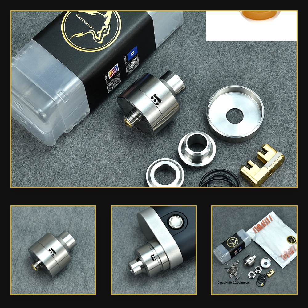 Wolfcoolvape Nisshoku RDA Atom - Vape Accessory 评论和价格