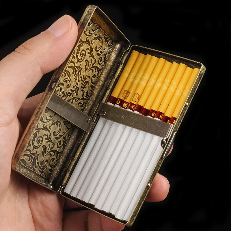 Slim Embossed Cigarette Case 2 - Smoking & Vaping Accessories 评论和价格
