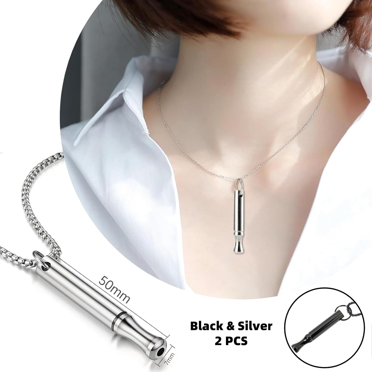 Titanium Steel Breathing Neckl - Vape Accessory 评论和价格