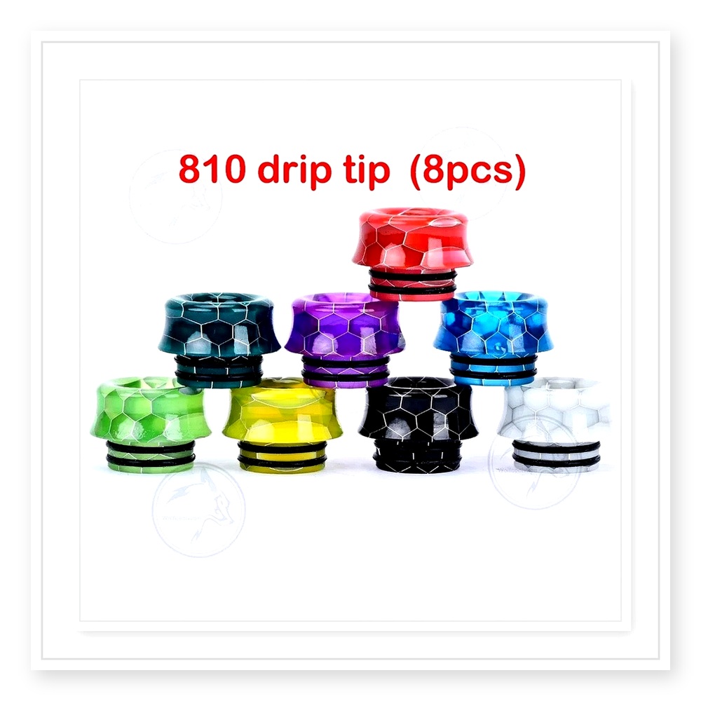Wolfcool 810 Drip Tip Set – 8  - Drip Tip Resin 评论和价格